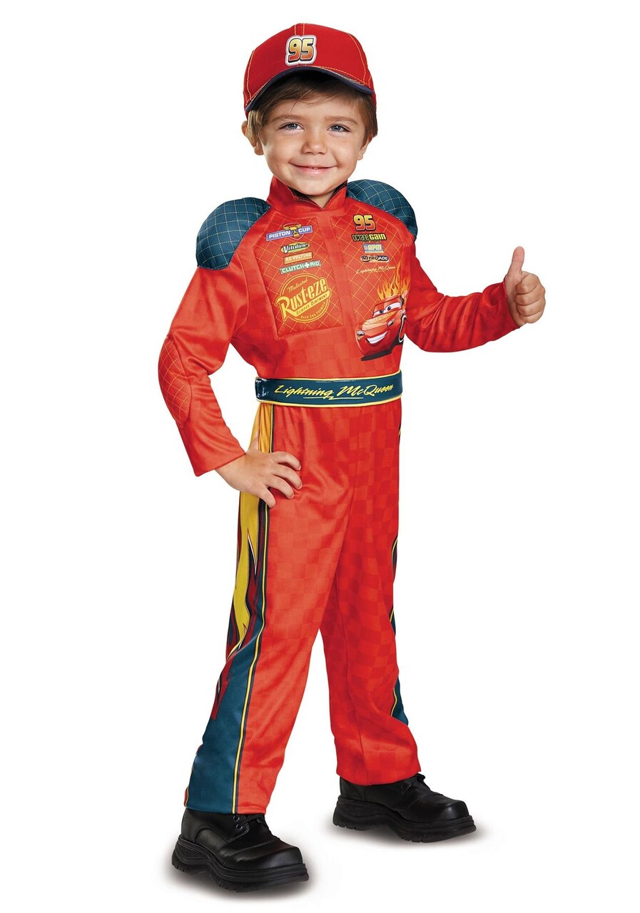Disguise Lightning McQueen Classic Toddler Costume from Cars 3 - 2T